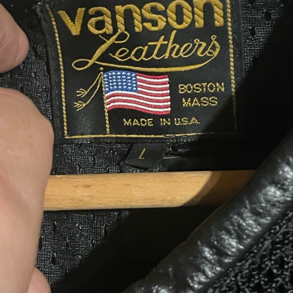 vintage made in usa πΊπΈ vanson mesh moto skeleton jacket π₯ π¨ - Picture 3 of 11